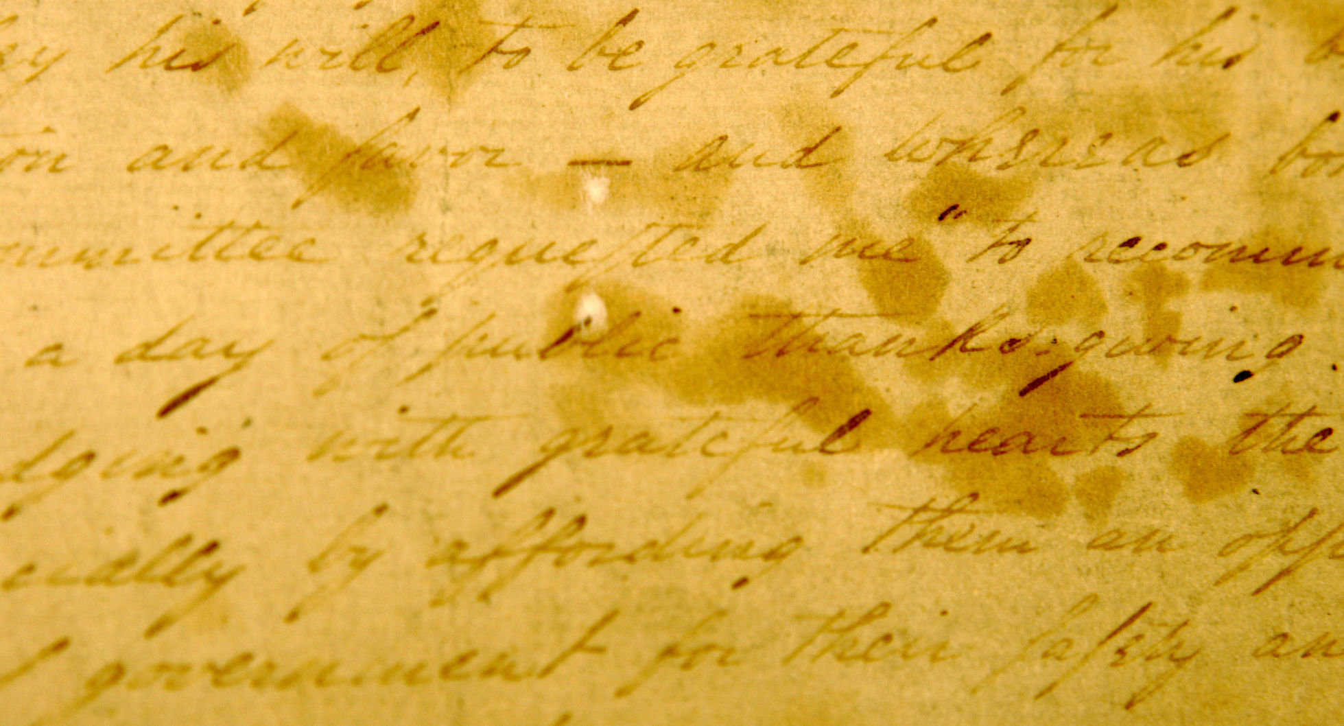 1789: Thanksgiving Proclamation